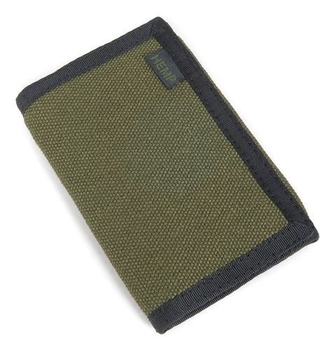 Hempmania Camo Ocho Compartimentos Billetera Tri-fold, Talla