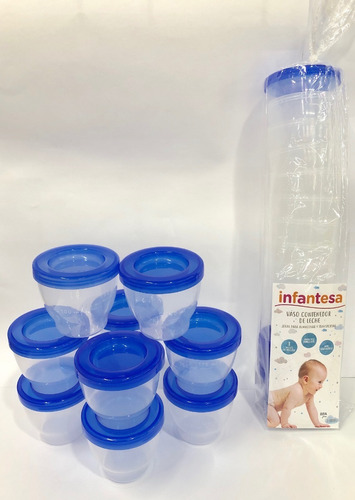 Vaso Conservador De Leche Almacenar X10 Infantesa Lloretoys