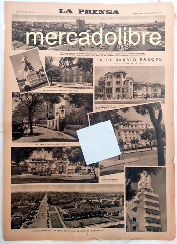 El Barrio Parque En 1942 Palermo Chico La Prensa