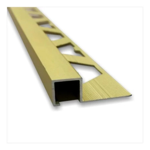 Guardacanto Quadra 10x10mm 2,5m Atrim 3422 Oro Mate Aluminio