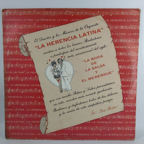 Lp La Herencia Latina - La Boda De La Salsa Y El Merengue