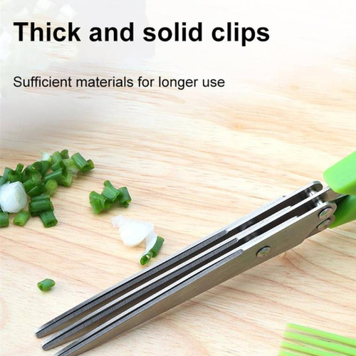 Zl Tijeras Verdes En Capas, Elegante Y Eficiente,