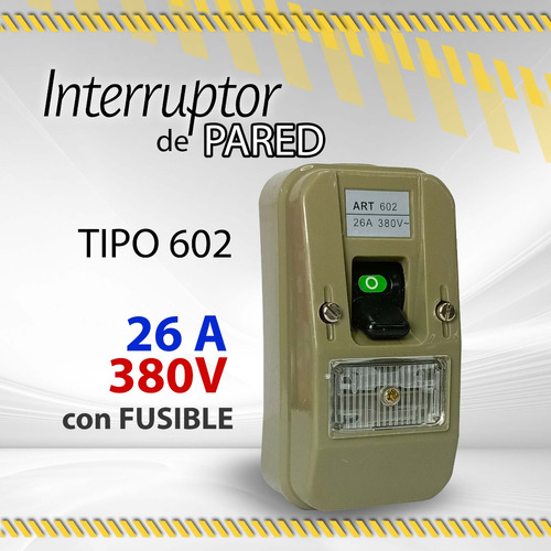 Interruptor Sw602 Troen 26amp 380v Con Fusible / 09175