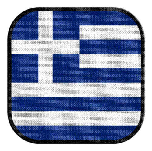 Parche Termoadhesivo Square Bandera Grecia