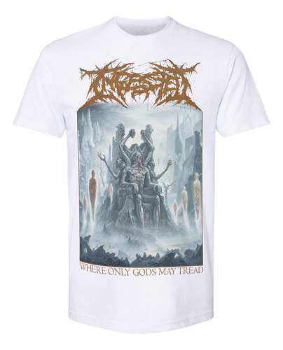 Playera Ingested Where Only Gods May Brutal Death Metal Slam