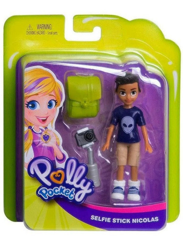 Mini Boneco Menino Nicolas E Acessórios Polly Pocket Mattel