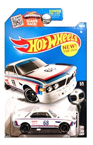 Coche De Juguete A Escala 1:64 De Bmw 3.0 csl Color Blanco