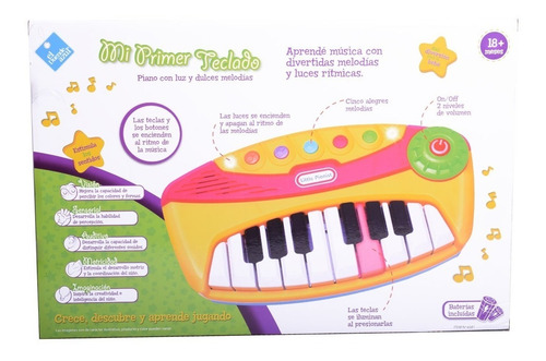 Imagen 4 de 7 de Organo Piano Teclado Con Luces Y Sonidos El Duende Azul