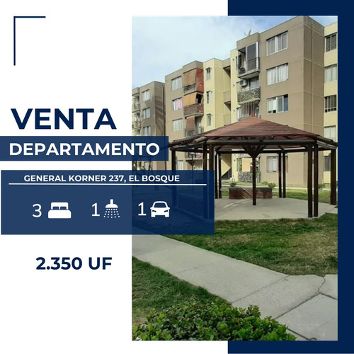 Venta Hermoso Depto. El Bosque-general Korner 237 3h1b