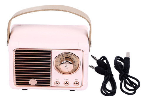 Bocina Portátil Bluetooth Batería Integrada Retro Bocina
