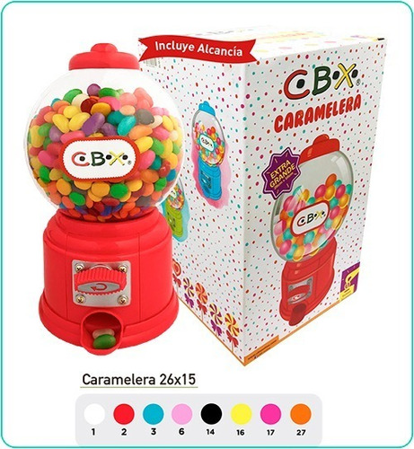 Caramelera Dispenser Golosinas 26cm Grande Colores - Wep