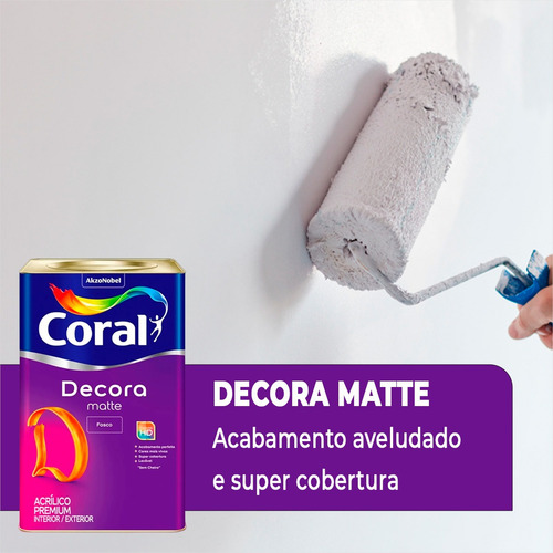 Tinta Coral Decora Matte Fosco Cores Mais Vivas