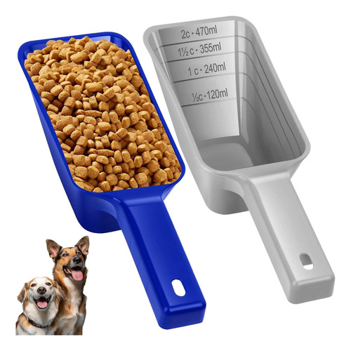 Cuchara De Comida Para Perros De 2 Tazas (paquete De 2), Cuc