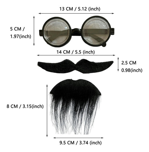 Aplicável A Juego De Gafas De Barba Falsa, Decoración