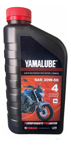 Aceite Yamalube 20w50 Mineral Motos 4 Tiempos 1 Litro