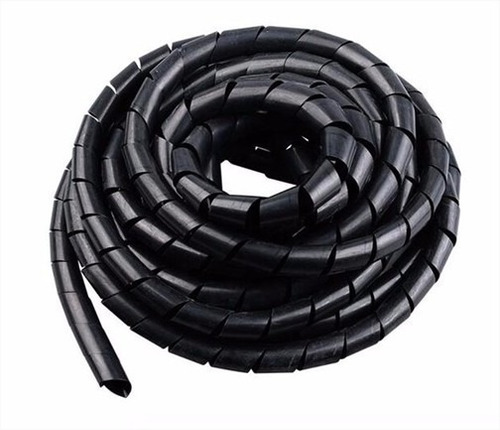 Tubo Espiral Organizador Para Cable Ordenados 10mt(1/2)negro