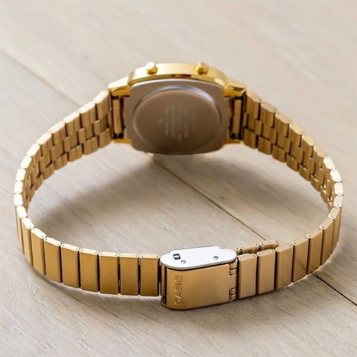 Imagen 3 de 4 de Reloj Casio La670wga Dorado Digital Retro La670w - Original
