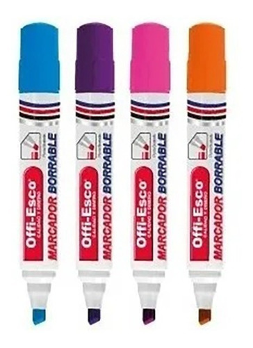 Marcador Borrable Colores Offi-esco Oe- 510 Plumones X 12 