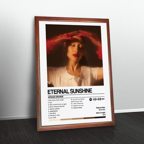 Ariana Grande Poster Album Eternal Sunshine En Cuadro  