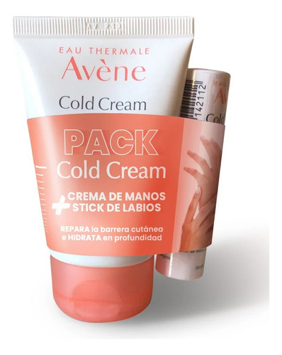 Pack Avene Cold Cream: Crema De Manos + Stick De Labios