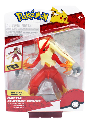 Pokémon Blaziken Figura De Batalla Battle Feature Figure