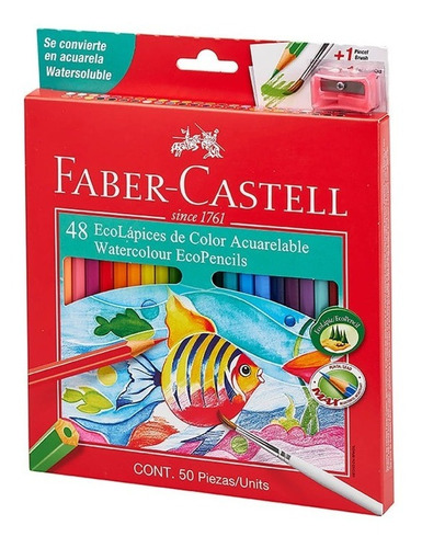Lapices De Colores Acuarelables Faber-castell X48 Nuevo