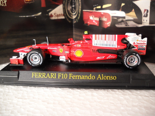 Ferrari F10-fernando Alonso-mundial F1-2010-1/43-altaya