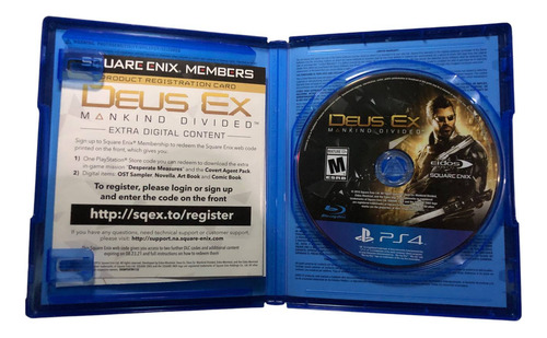 Juego Playstation 4 Deus Ex Mankind Divided Day Edition (Reacondicionado)