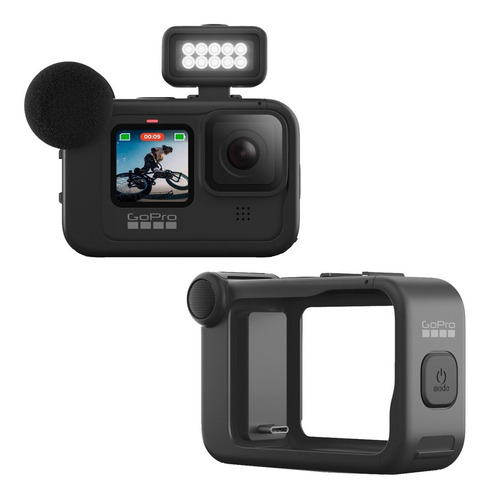 Imagen 1 de 10 de Gopro Kit Vlogger - Microfono Y Luz Led