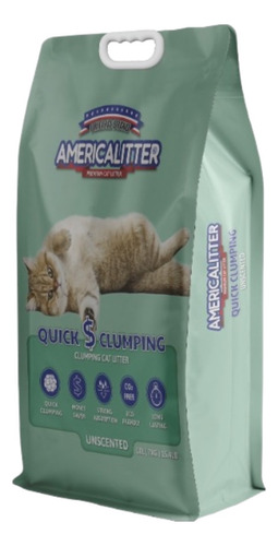 Americalitter® Arena Para Gato Quick Clumping Sin Aroma 15kg