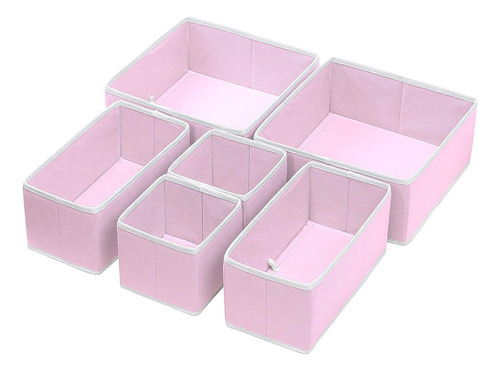 6 Organizadores De Ropa Interior Para Cajones Cajas Plegable