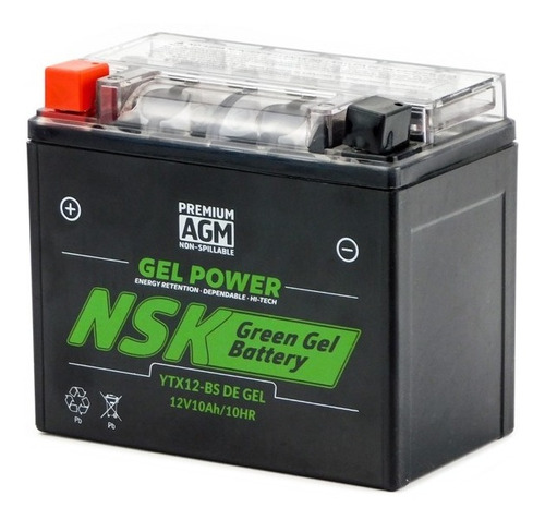 Bateria De Gel Nsk Ytx12-bs Para  Piaggio X9 500cc