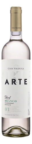 Vinho Brasileiro Branco Seco Blend Casa Valduga Arte Chardonnay Moscato Serra Gaúcha Garrafa 750ml