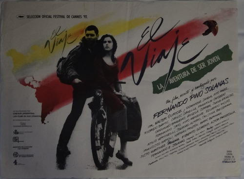 Afiche Original Cine - El Viaje Solanas 1992 Afi. Chico (Usado)