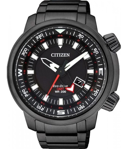 Relógio Citizen Masculino Tz30759p Eco-drive Solar Black