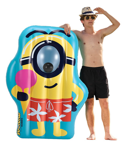 Piscina Flotante Y Balsa Bigmouth Minions Despicable Me 4 Pa