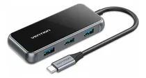 Comprar Hub USB Multipuerto Vention - 5 en 1 - Usb C + 4 Puertos Usb 3.0 + Power delivery USB C 87W - 5Gbps - OTG - Carcasa Aluminio - 15 CM - Premium Para Teclado \u002F Disco rigido \u002F Mac \u002F Laptop - TFDHB