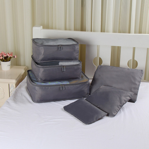 Juego De 6 Bolsas De Viaje Ligeras Y Grandes Para Hombre Y M