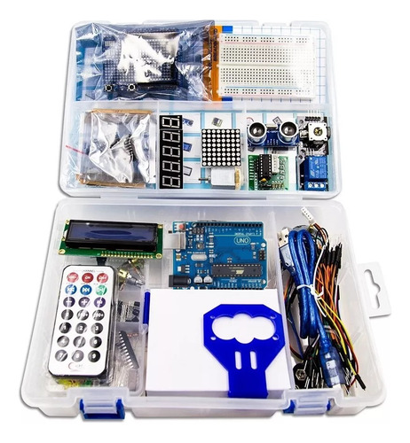 Kit Avançado Placa Uno Compatível Com Arduino Completo Nfe