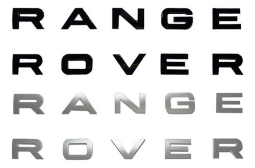Emblema Letras Range Rover Evoque Frente Ou Traseira Cores