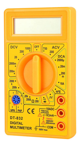 Tester Ftvogue Dt832 Multímetro Digital Con Timbre: Diversos