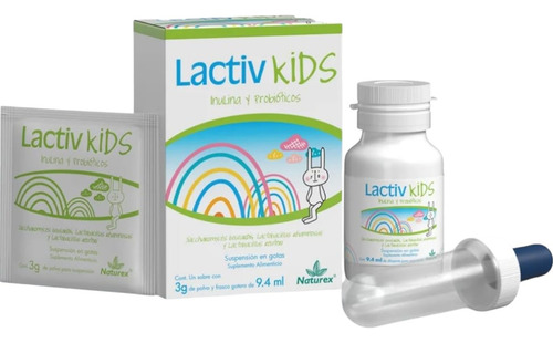 Lactiv Kids Inulina Y Probióticos Gotas - Ayuda A Digestión Sabor Sin Sabor