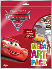 Libro Disney Mega Art Pack Carros 3 De Disney Junior Dcl