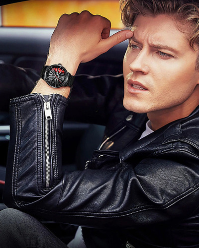 Relojes De Coche For Hombre: Diseño Deportivo De Acero Inox