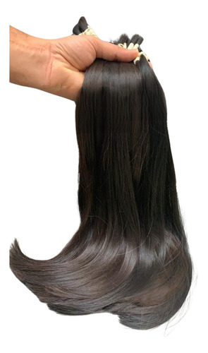 Cabelo Humano Brasileiro Do Sul 55 Cm 250 Grs Extra Fino