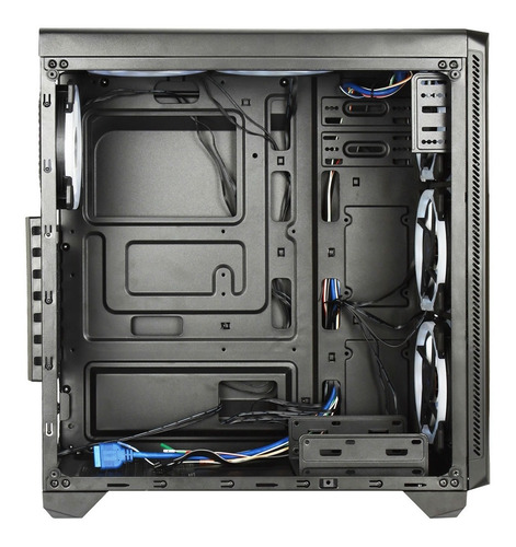 Imagen 4 de 9 de Gabinete Pc Gamer Sentey K20 + 4 X Fan Rgb Vidrio Templado