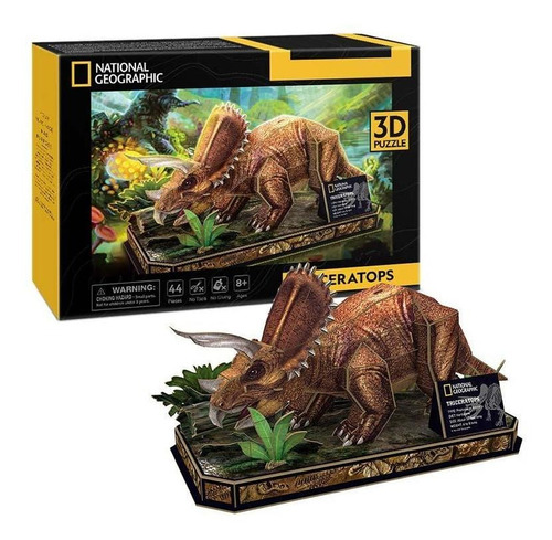 Cubicfun Ds1052h Natgeo Triceratops Armable Puzzle 3d