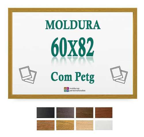 Moldura Caramelo 60x82 Cm Para Poster Imagem Arte Com Petg