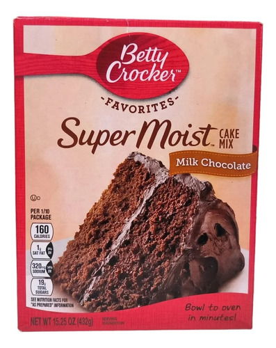 Betty Crocker, Milk Chocolate. Mezcla Importada. 432 Gr.