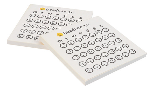 Bloc De Notas Adhesivas, Cuaderno, Cuenta Manual, 2 Unidades